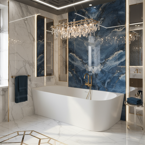 Corner Acrylic Bathtub Bellanto Slim 170 Left