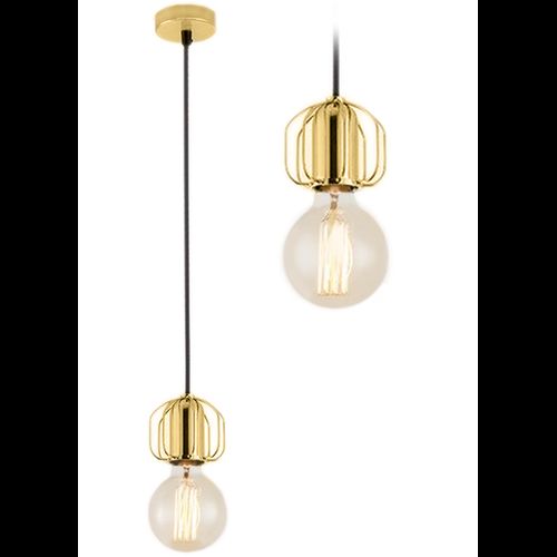 Stropní lampa zavěšená na jedno podkroví zlatá APP592-1CP