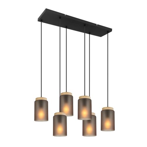 Ceiling lamp APP1813-6CP Frosted Grey