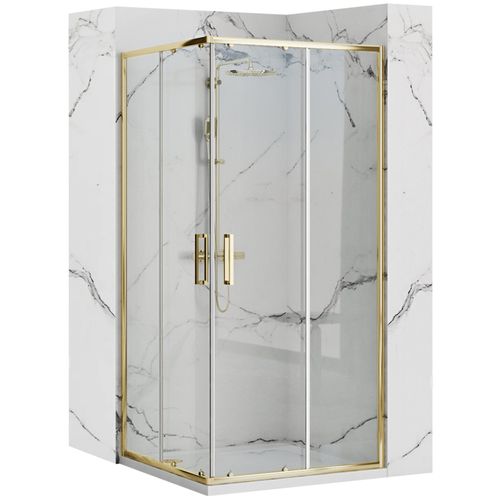 shower enclosure Rea Punto 80x80 Gold