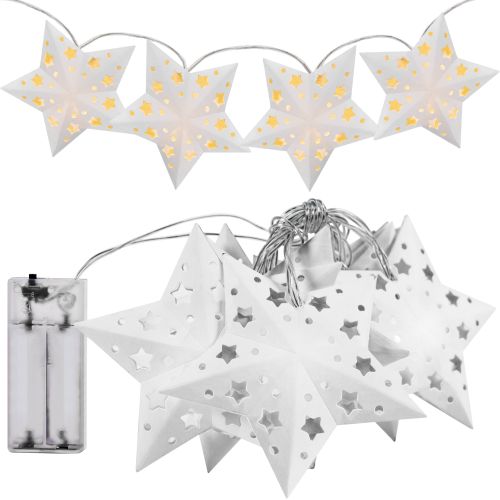 Estrellas de papel LED para el árbol de Navidad CD008