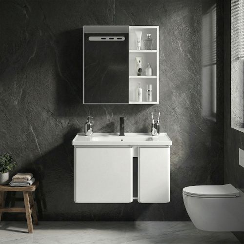 Conjunto de muebles de baño con lavabo Tula 60cm White