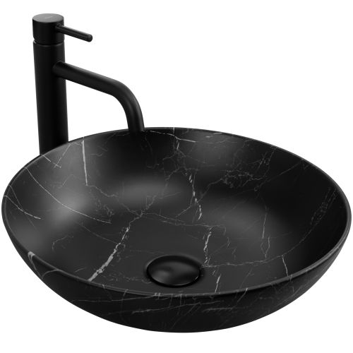 Countertop washbasin REA FIBO Black Matt