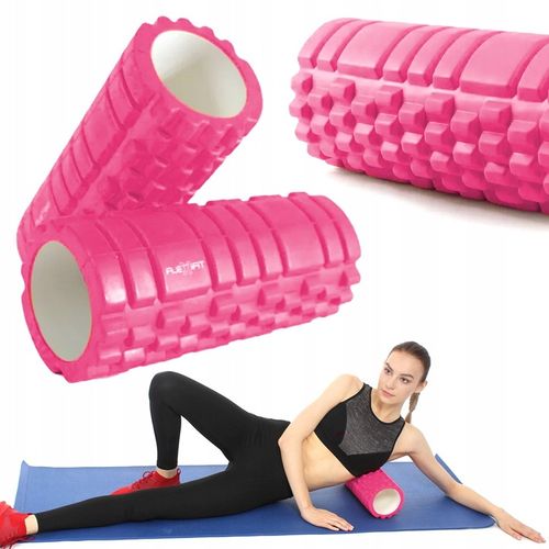 Wałek do masażu Joga Roller Flexifit Rożowy