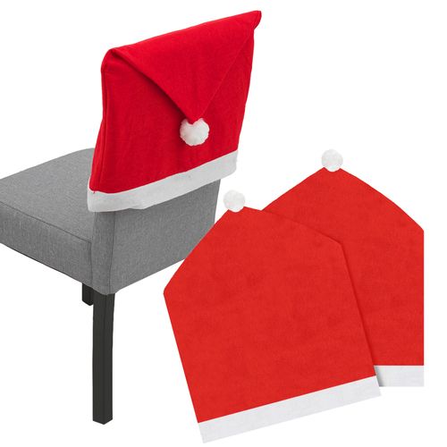 Christmas Chair Covers 2 pcs Santa's Hat