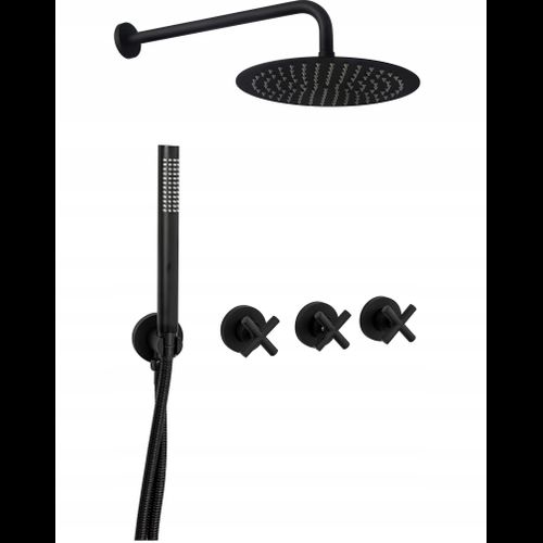 Shower system REA EXIT Black