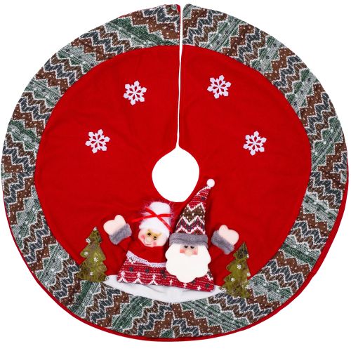 Christmas tree mat red 80cm