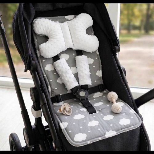 Materassino per carrozzina bifacciale 4in1 White Cloud