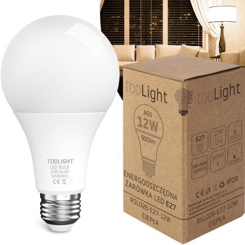Lemputė LED Šilta RSL026 E27 12W Warm