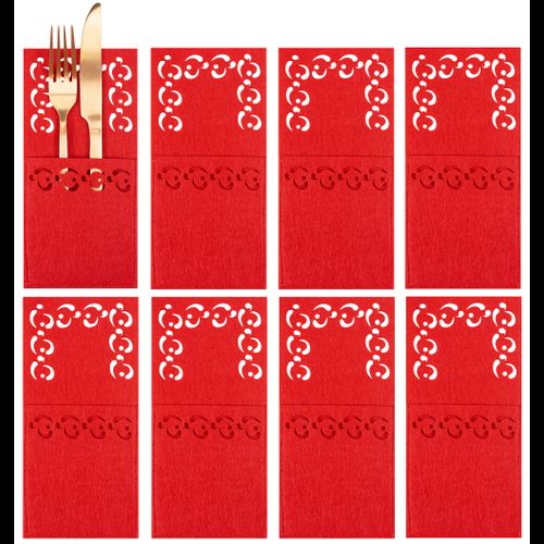 Cutlery Cover Set 8 pcs 2xKF357 Red