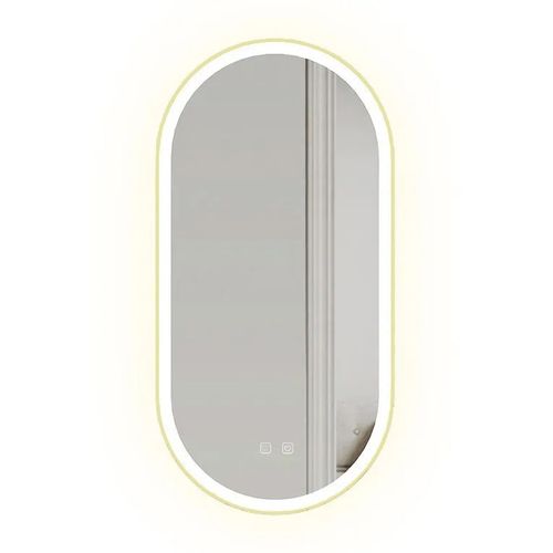 Zrkadlo LED OVL 50x100cm Gold