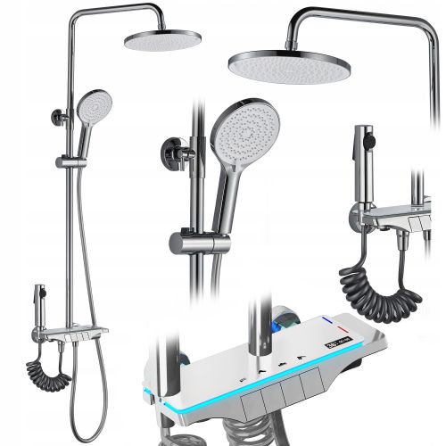 Shower set REA Savio Led Chrome