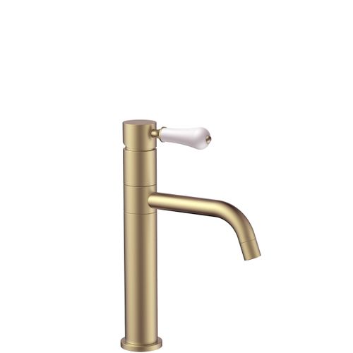 Rubinetto da lavabo Rea Serra Brush Gold low