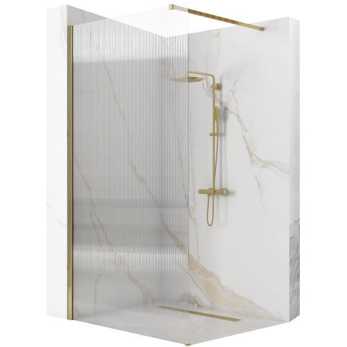 Shower screen Rea Aero Intimo Gold Brush 100