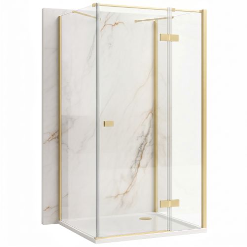 Душ кабина Rea Atlas 100x100 Brush Gold