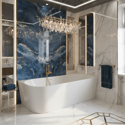 Corner Acrylic Bathtub Bellanto Slim 170 Right