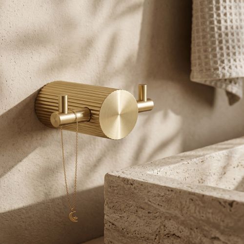 Appendino da bagno 64104A SOLO Brush Gold