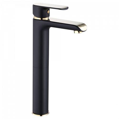 Waschbeckenarmatur REA Bloom Black Gold high
