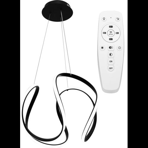 Lampe Moderne LED + Télécommande Black APP387-CP