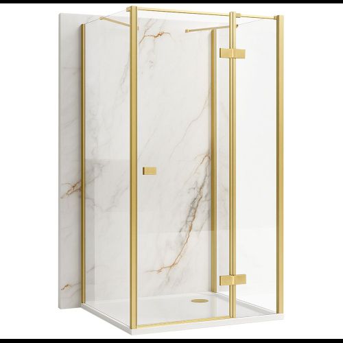 Cabine de douche Rea Atlas 80x90 Brush Gold
