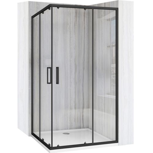 Shower Enclosure Rea City 80x100 Black