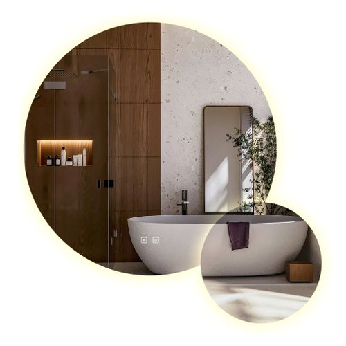 Mirror LED R-8040 80cm + 40cm