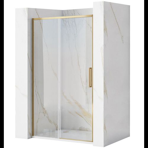 Puerta de ducha REA Rapid Slide 130 Gold Brush