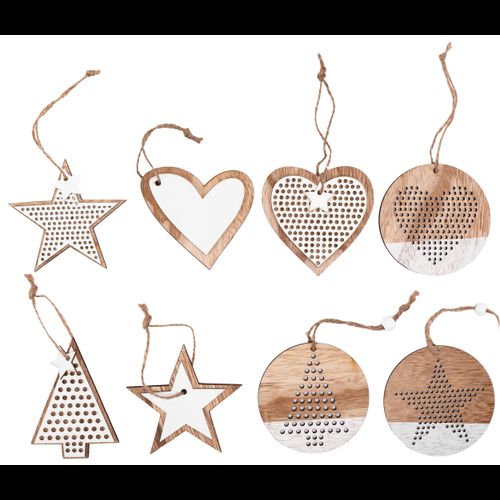 Christmas decorations 311366 mix 8pcs