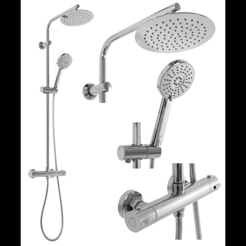 REA BLISS CHROME THERMOSTAAT DOUCHE SET