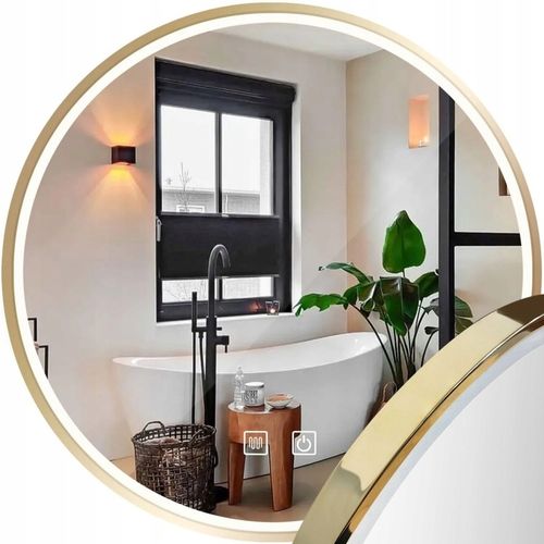 Spiegel LED 70cm MMJ Gold