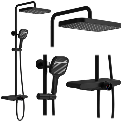 Shower set REA Bari Black