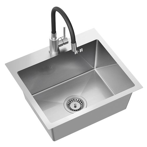 Stainless steel sink LUKE 100 BRUSH NICKEL
