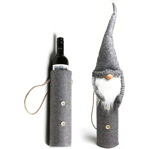 Kalėdų Senelio kalėdinis butelio dangtelis XYO51 Grey