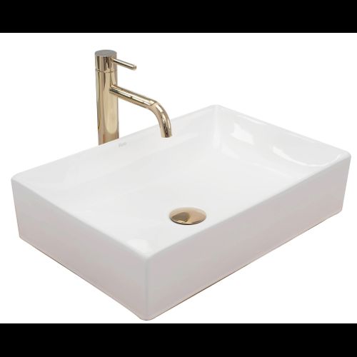 Lavabo da appoggio Rea Inga White