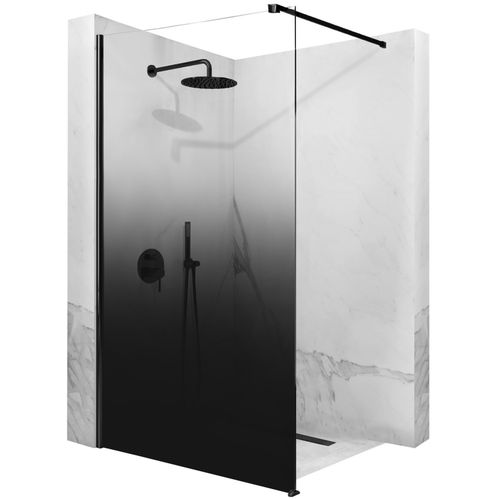 Shower screen Rea Aero Ombre Black/Black 90