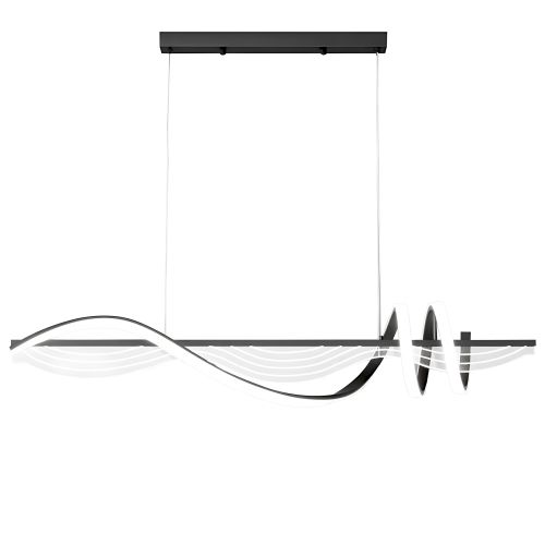 Люстра LED LHJ041-CP 100 cm BLACK