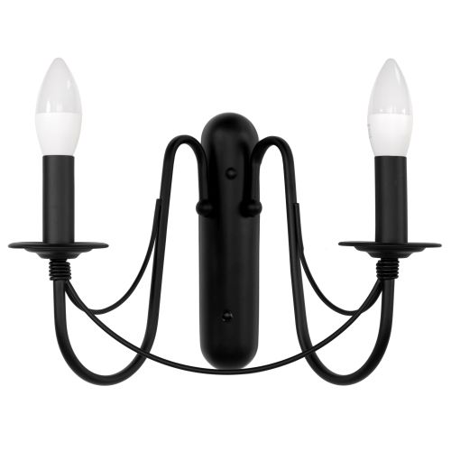 Lampe murale Rustique Classique Black APP646-2W