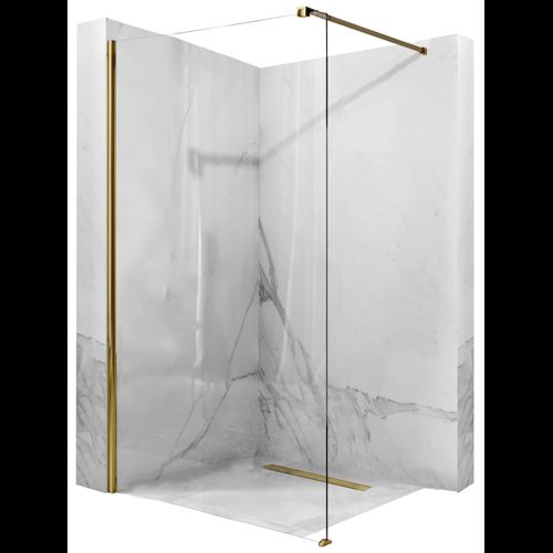Pared de la ducha Rea Aero 110 Walk In Gold