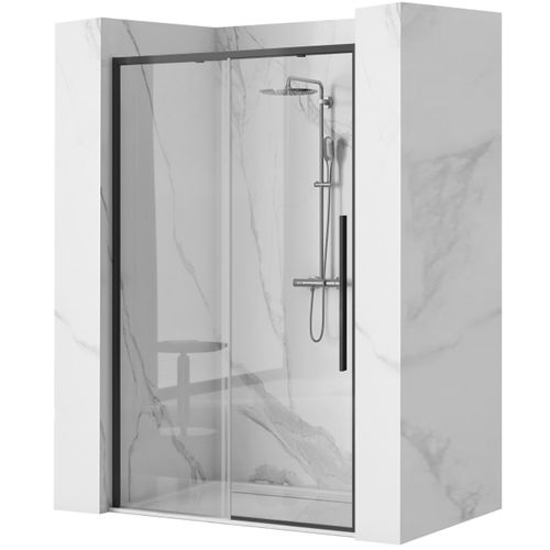 Shower doors SOLAR BLACK MAT 140