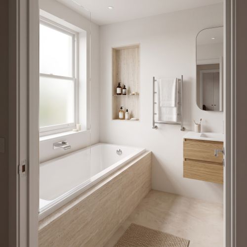 Wanna akrylowa do zabudowy Rea Catania 180