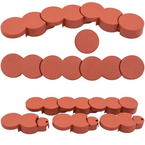 Il prato bordo palisade 200cm 12pcs. HD 7095 Terracotta