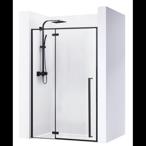 Porte de douche FARGO BLACK MAT 110