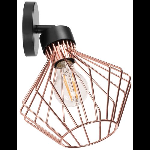 Lampa kinkiet ścienny metalowy loft  APP534-1W Różowe Złoto