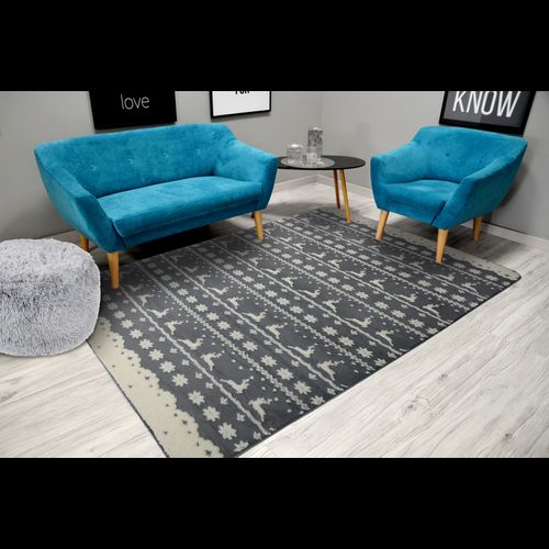Plyšový koberec Clover Bergen Grey