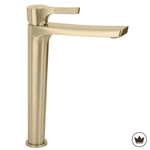 Bathroom faucet PREMIUM Rea Maxim Brush Gold High
