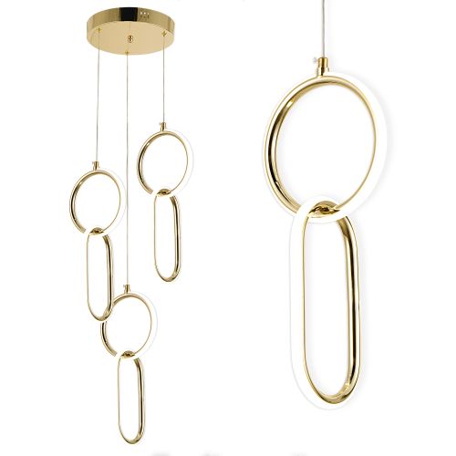 Pendant Lamp LED G077-3CPR Gold