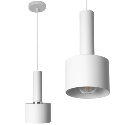 Samostatná závěsná stropní lampa OSTI B bílá