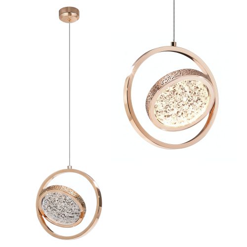 Kristall-Hängelampe  LHJ106-1CP LIGHT ROSE GOLD