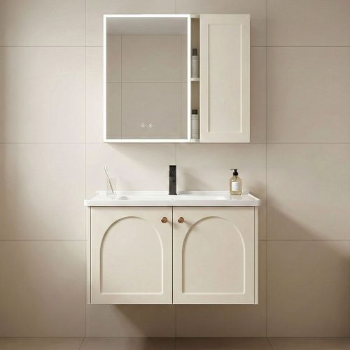Bathroom furniture set with washbasin Denver 60cm Creme
