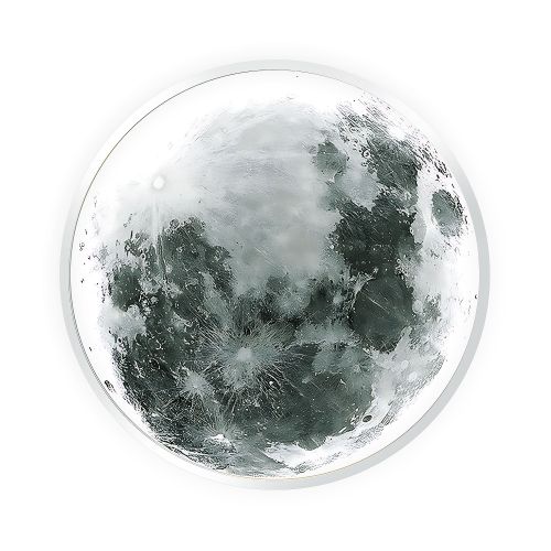 Люстра стельова  APP1806-CW Moon LED White